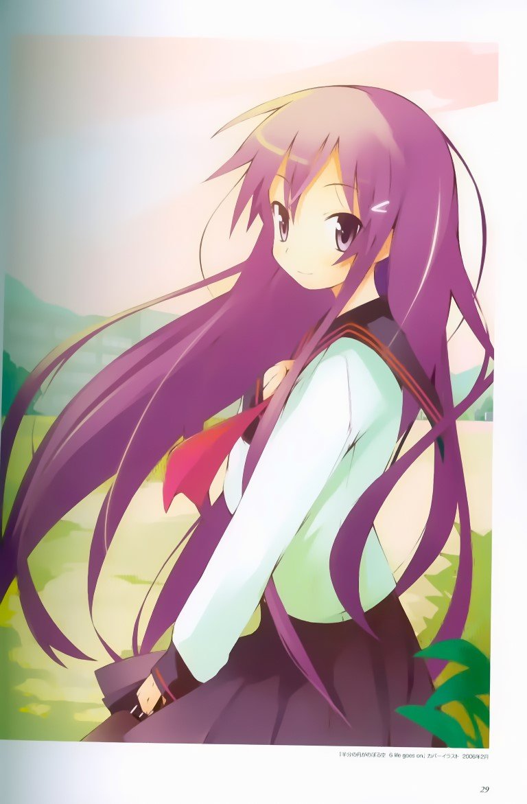 BUY NEW hanbun no tsuki ga noboru sora - 181983 Premium Anime Print Poster hanbun no tsuki ga noboru sora - 181983 image