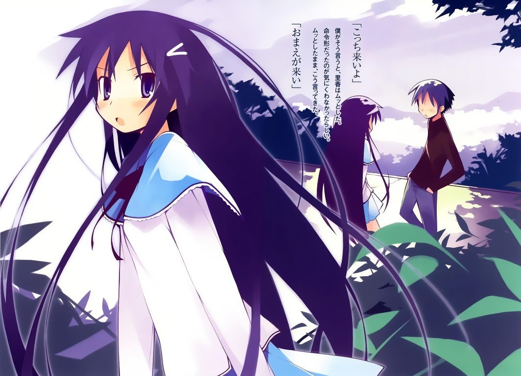 BUY NEW hanbun no tsuki ga noboru sora - 49493 Premium Anime Print Poster hanbun no tsuki ga noboru sora - 49493 image
