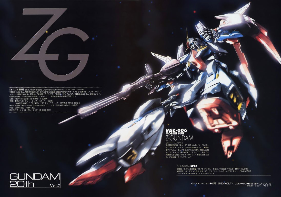 BUY NEW mobile suit zeta gundam - 125068 Premium Anime Print Poster mobile suit zeta gundam - 130929 image